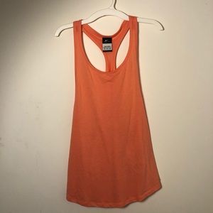 Nike orange mesh back tank top